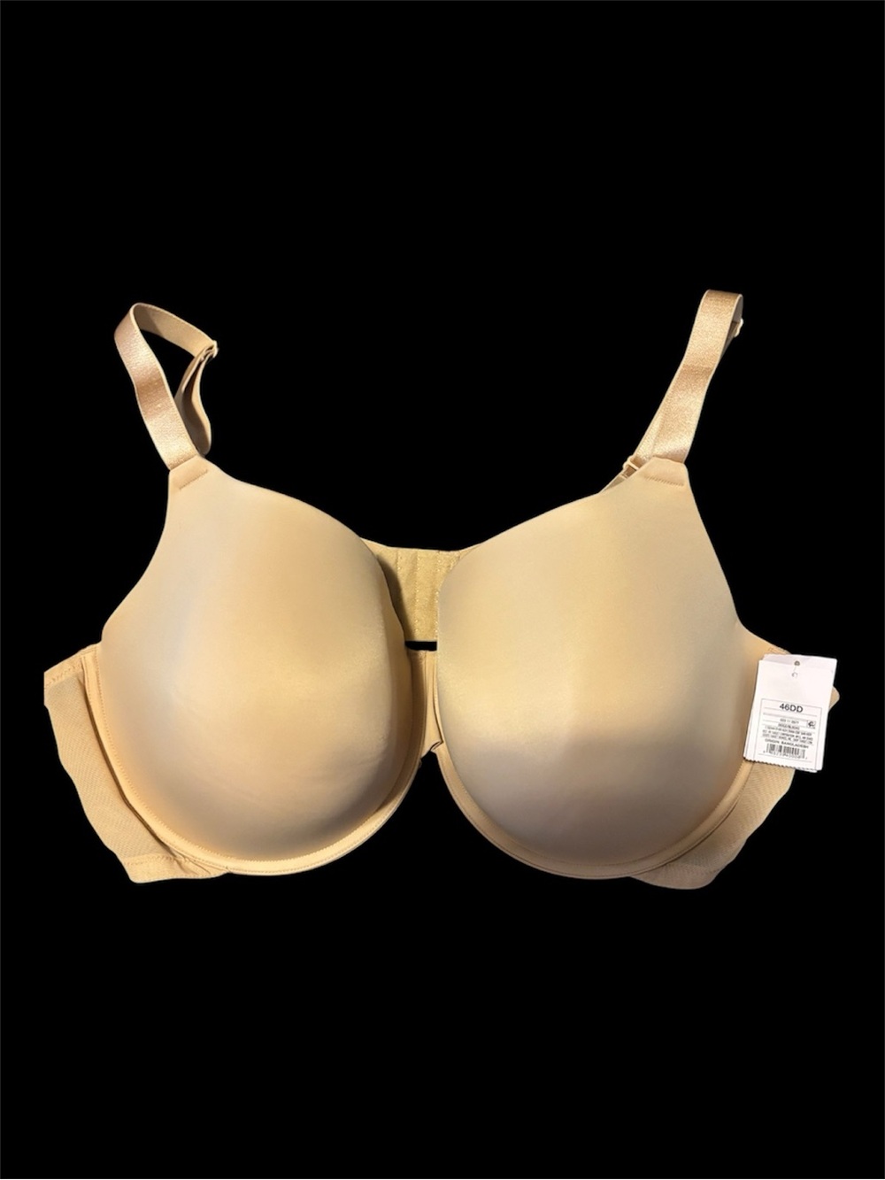 Auden Demi Lightly Lined T-Shirt Bra - Size 46DD Beige/Tan